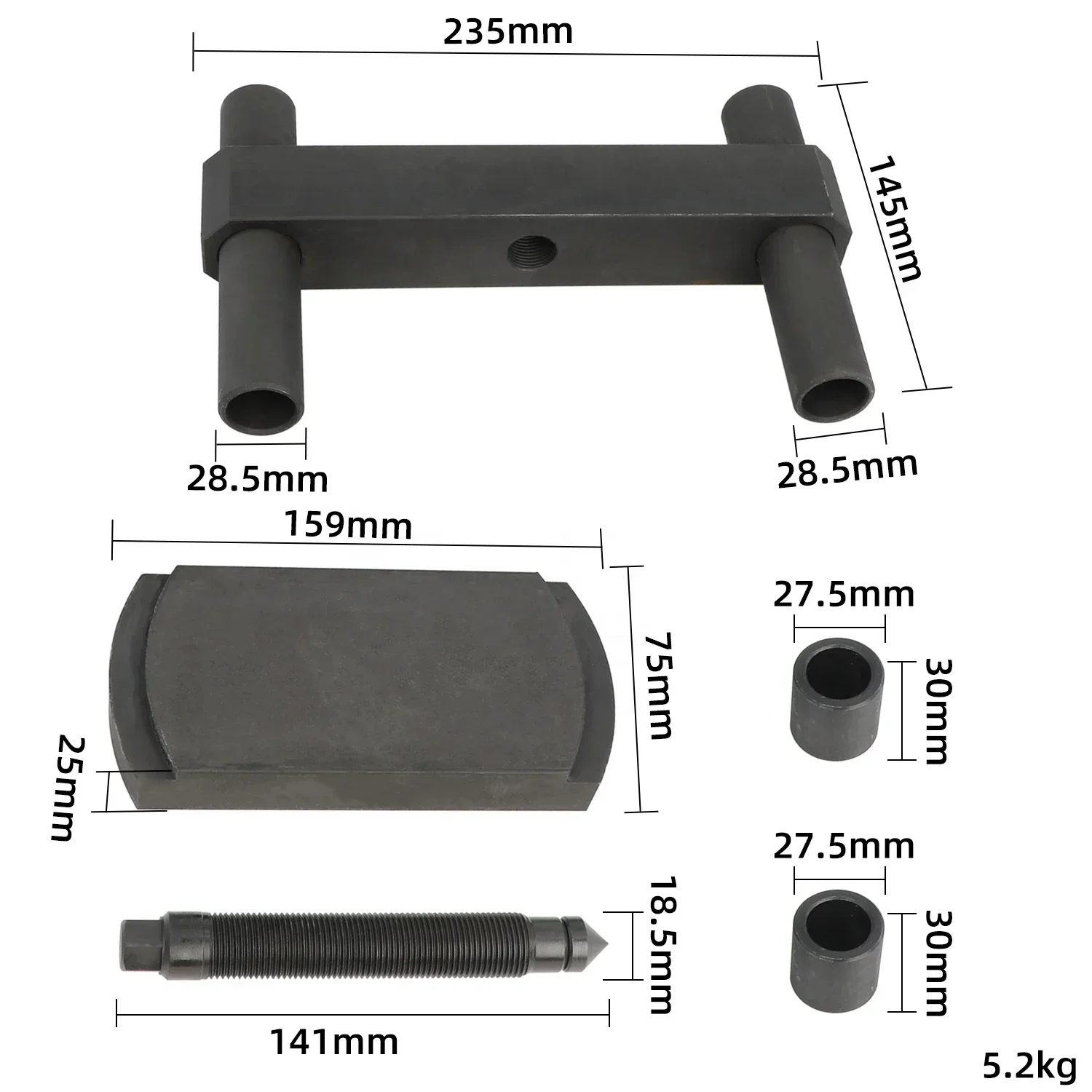 3164606 Cylinder Liner Press Installer Tool Heavy Duty For Cummins ISX X15