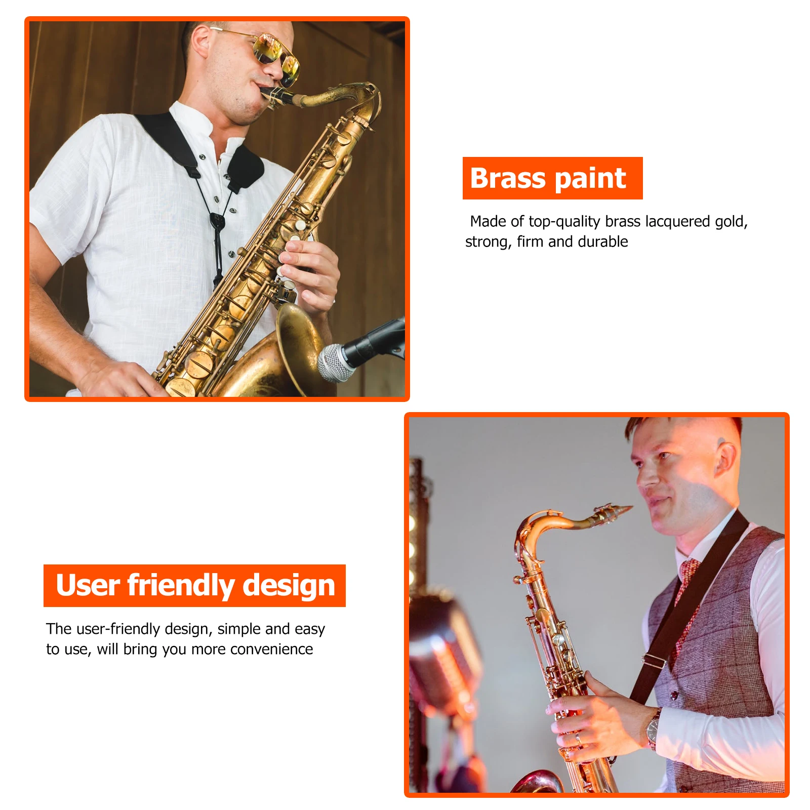 

5Pcs High-Performance Sax Replacement Part Golden Metal Neck Screw Sturdy Efficient Useful Accessory for Saxophone Maintenance