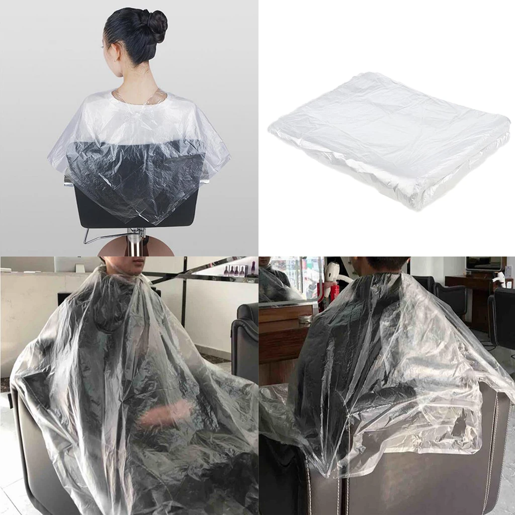 100x Disposable Neck Shawl, Waterproof Hair Salon Hairdressing for Professional Hair and Beauty Salon