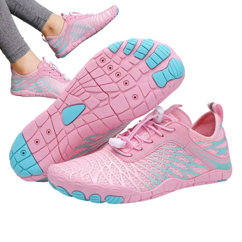 

Wide Barefoot Shoes Wide Toe Athletic Hiking Shoes Breathable Waterproof Anti-slip Zero Drop Sole Trail Running Shoes For