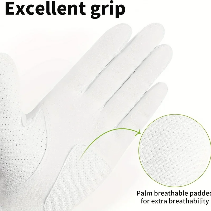 Gants de golf respirants en lyJean-pour hommes, tissu en fibre, doux, confortables, main, magasin