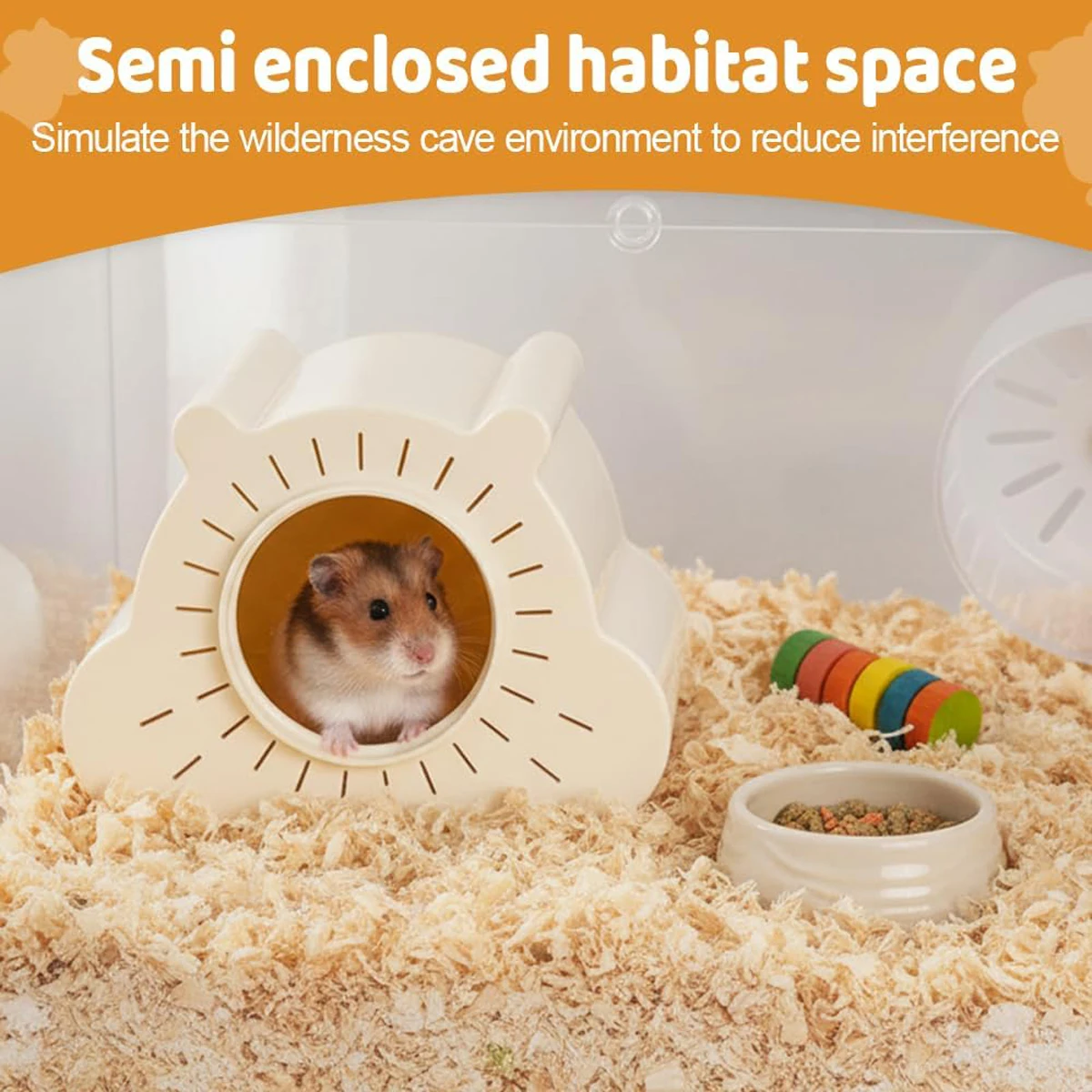 Visualized Magnetic Hamster Avoidance Nest Observation Cabin Rat Cage Accessories Guinea Pigs Accessory Pet Effortless Mounting