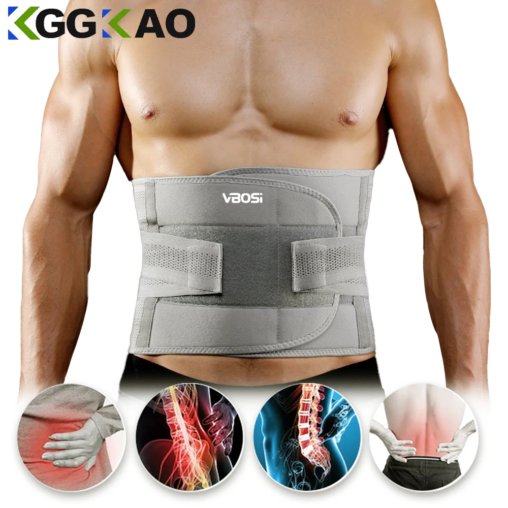 

Back Brace - Breathable Waist Belt Lumbar Support for Lower Back Pain Relief, Recovery, Sciatica, Scoliosis, Herniated Disc