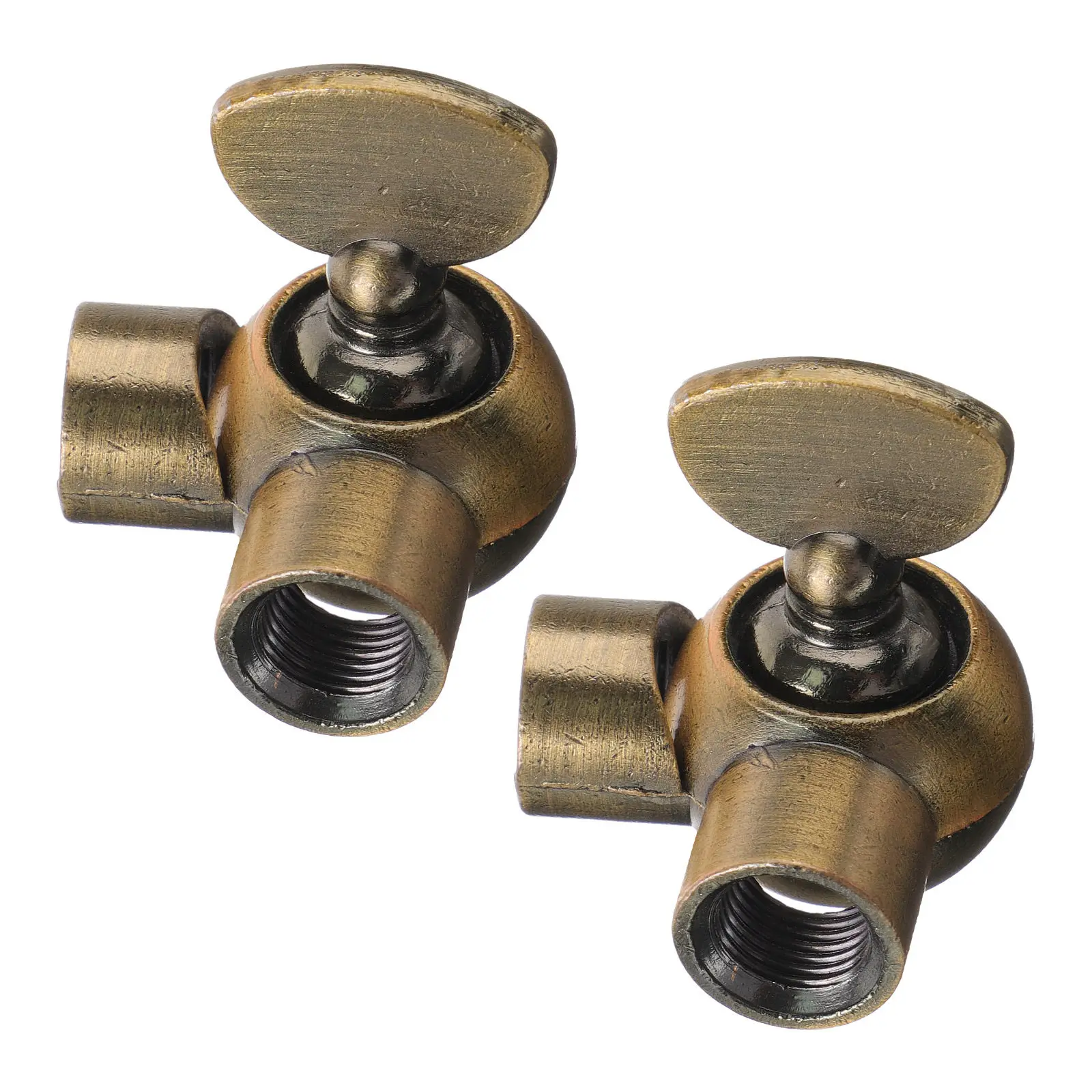 2Pcs Retro Metal Wall Lamp Arm Mount Adjustable Swivel Connector with 180 Degree Rotation M10 Lamp Mounting Joint Lighting