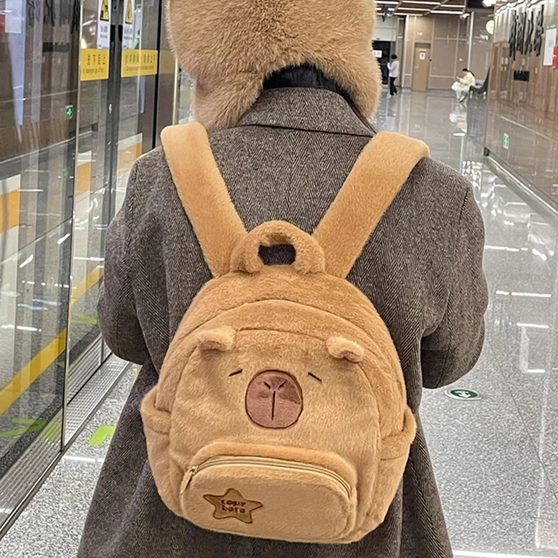 Sacs à poupées en peluche pour femmes, Mini sacs à pour adolescents Capybara pour le quotidien