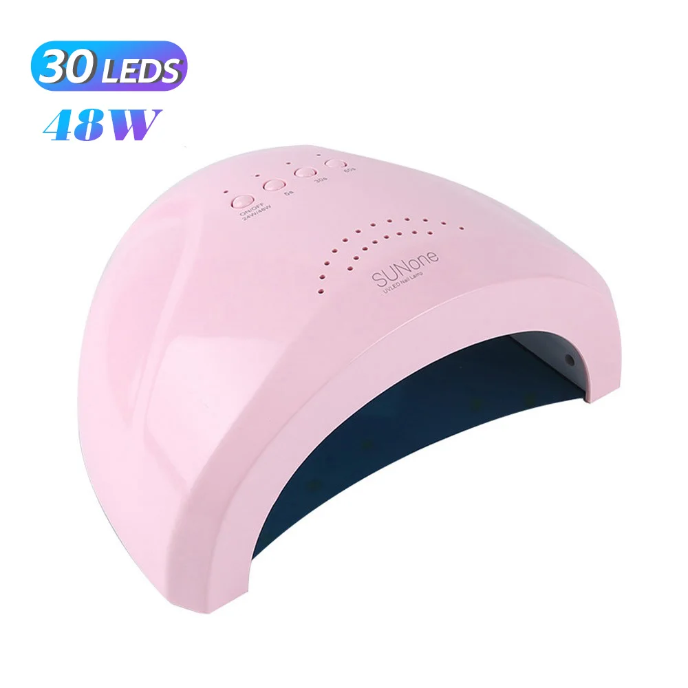 48W UV LED Lampa do paznokci 30 diod LED Suszarka do paznokci Żelowa z 3 ustawieniami timera Światło UV Narzędzia do manicure do domu i salonu