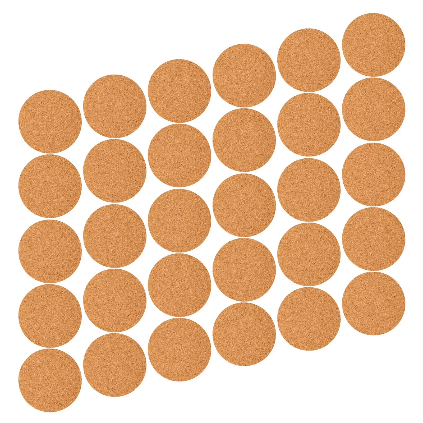 60Pcs Soft Cork Coasters Self Adhesive Circles 1Mm Thickness Peel Stick Round Pads Heat Resistant Drink Protectors for DIY Cup