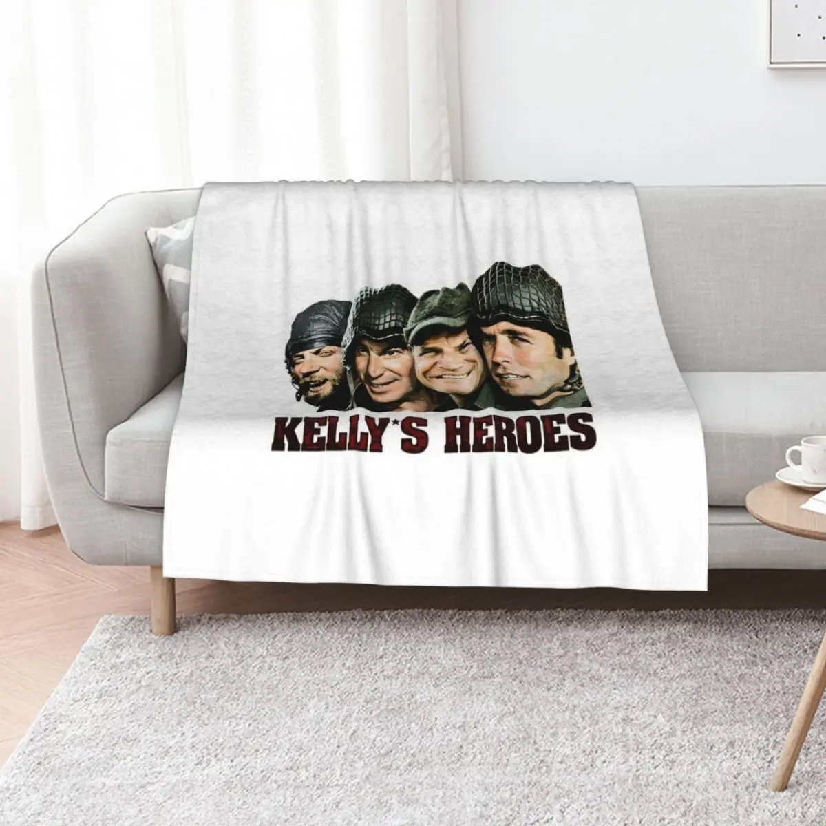 

Kelly's Heroes Throw Blanket warm for winter Beautifuls Flannel Fabric Sofa Blankets