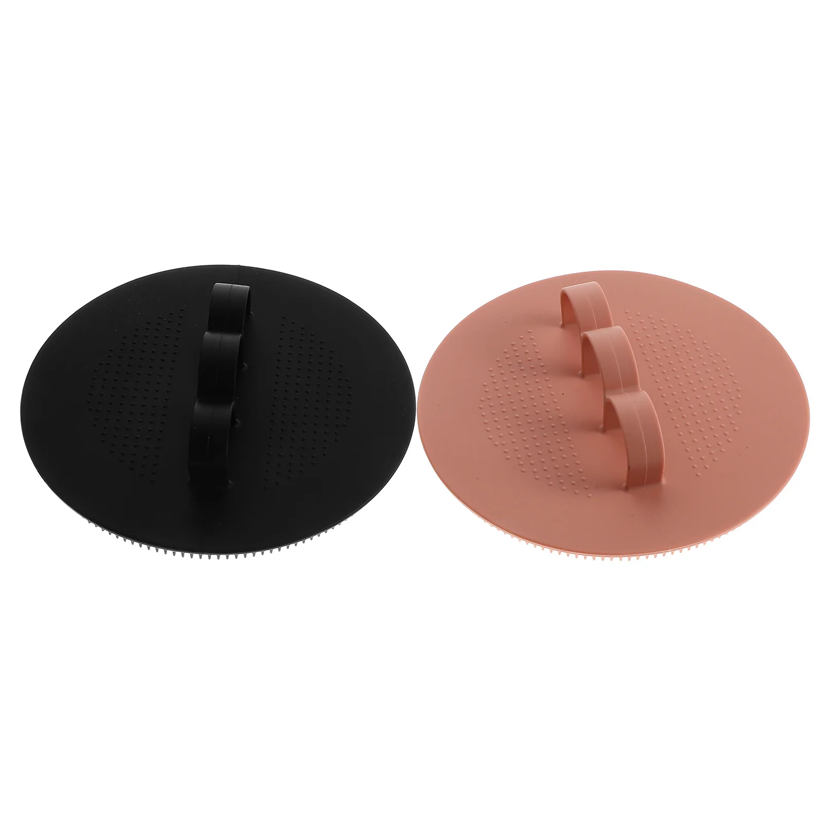 

2Pcs Exfoliating Body Scrubber Silicone Bath Brush with Sponge Deep Clean Massaging Shower Bathing Tool Silicone Scrubber