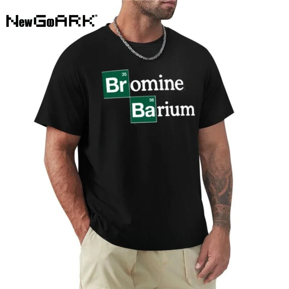 hippie clothes black  shirs men  shir Bromine and Barium Funny Science T-Shir cusom  shirs