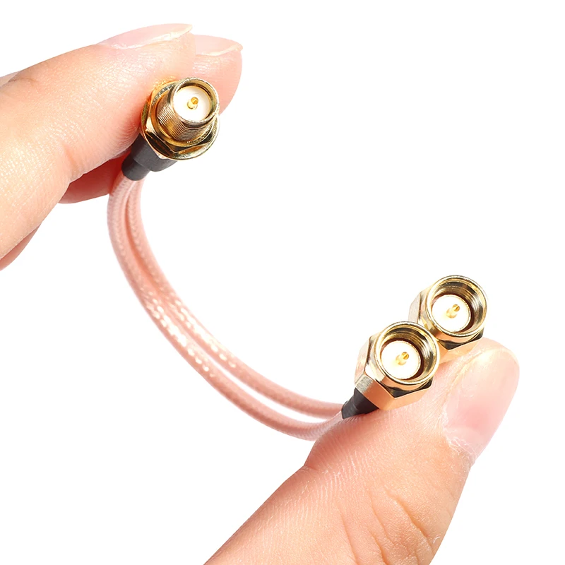 SMA إلى 2X SMA ذكر أنثى Y نوع الفاصل الموحد كابل قافز ضفيرة #4