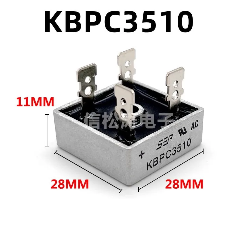 10pcs KBPC1510 KBPC2510 KBPC3510 KBPC5010 KBPC6010 KBPC8010 Diode Bridge Rectifier