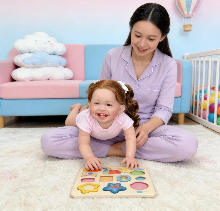 دمية ميلا الواقعية بطول 60 سم تشبه الأطفال حديثي الولادة مع جسم قماشي ناعم وشعر مجعد جميل وفستان وردي كهدية عيد ميلاد للأطفال