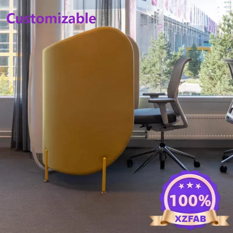 Factory Direct 2026 Designer soft bag fabric, office workstation private, semi-covered special-shaped surround, sharing personal