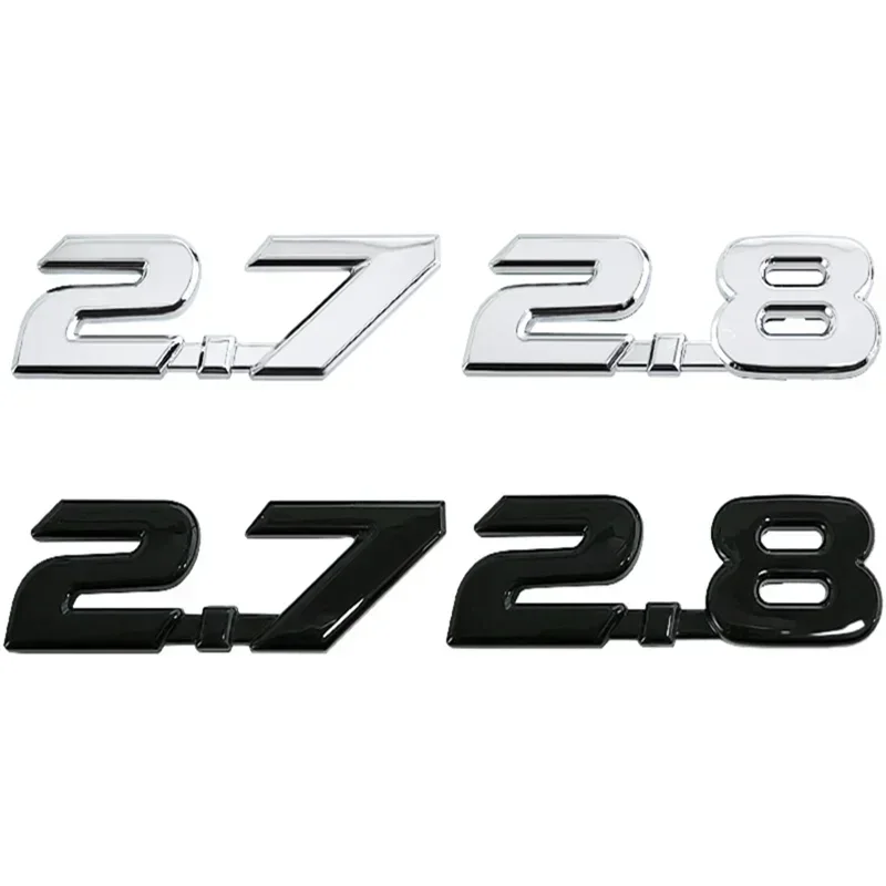 ABS Car Fender Side Sticker Rear Trunk Badge for Toyota 2.7 2.8 Prius Alphard Auris FORTUNER INNOVA Land Cruiser TUNDRA YARIS