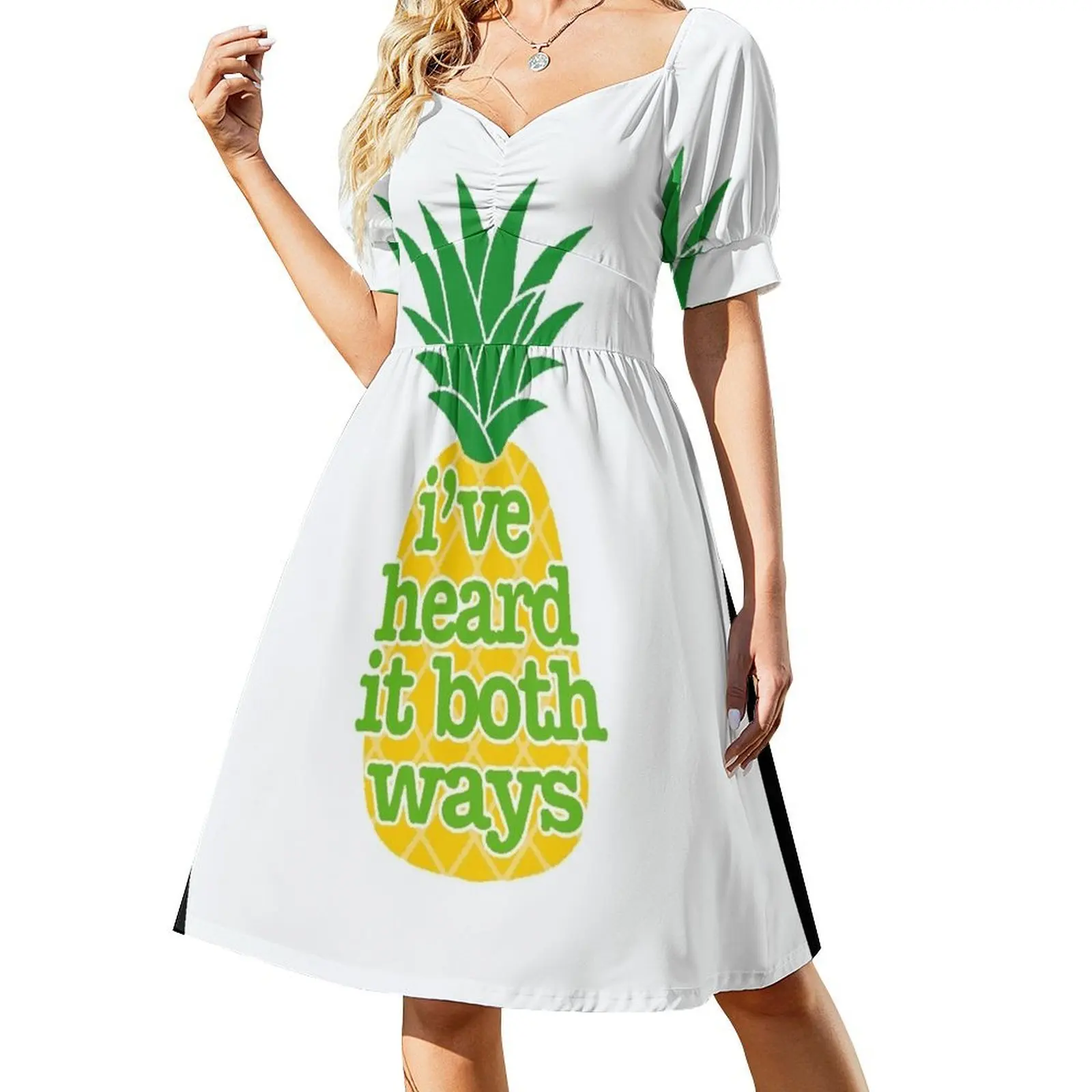 

Psych- I've Heard It Both Ways Short-Sleeved Dress Beachwear festival outfit women Women's dress