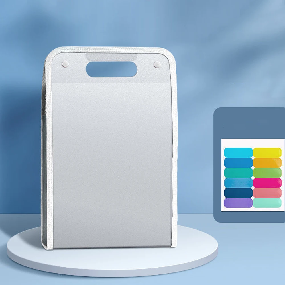 Portable Organ Bag Folder A4 Large Capacity Student Exam Paper Storage Bag 13 Layers Document Classification Storage Bag