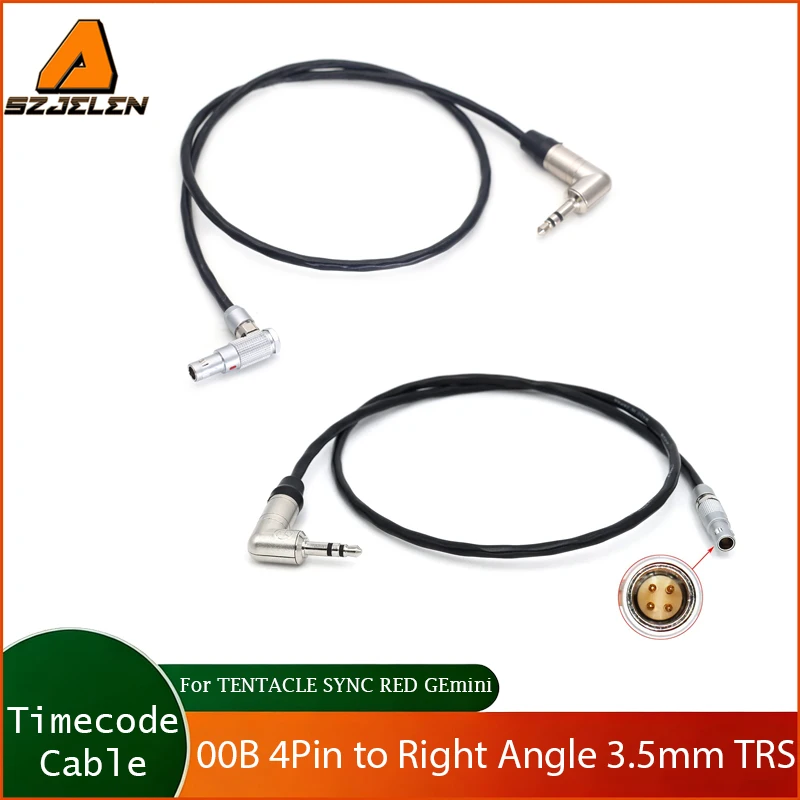 1PC 00B 4Pin auf 3,5mm Audio-Stecker Timecode-Kabel für TENTACLE SYNC RED GEmini/RED RAVEN/RED WEAP/RED SCARLET-W