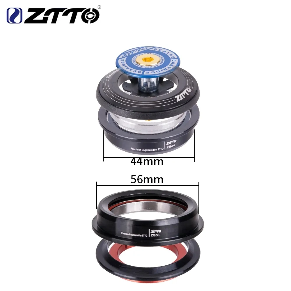 ZTTO MTB Rennrad CNC Headset 1 1/8"-1 1/2" abgedichtetes Lager 1,5 konisch 28,6 gerades Rohr Fahrradgabel internes Lenklager – Detail 35