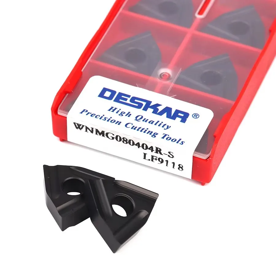 

DESKAR WNMG080404L-S WNMG080408L-S WNMG080404R-S WNMG080408R-S LF9118 Numerical Control Lathe External Turning Blade Tools Part