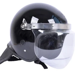 Anti Riot Protective Helmet Metal Fully Wrapped Steel Helmet Riot Helmet PC Mask Duty Anti Riot Helmet