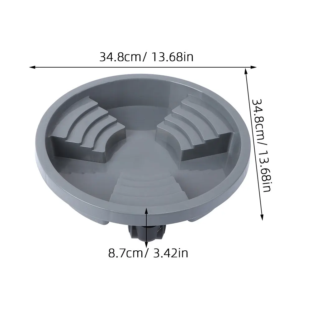 Heavy Duty Rolling Plant Tray with Smooth Casters for Easy Moving Indoor Outdoor Potted Plants Flowerpot Tray Plastic Planter