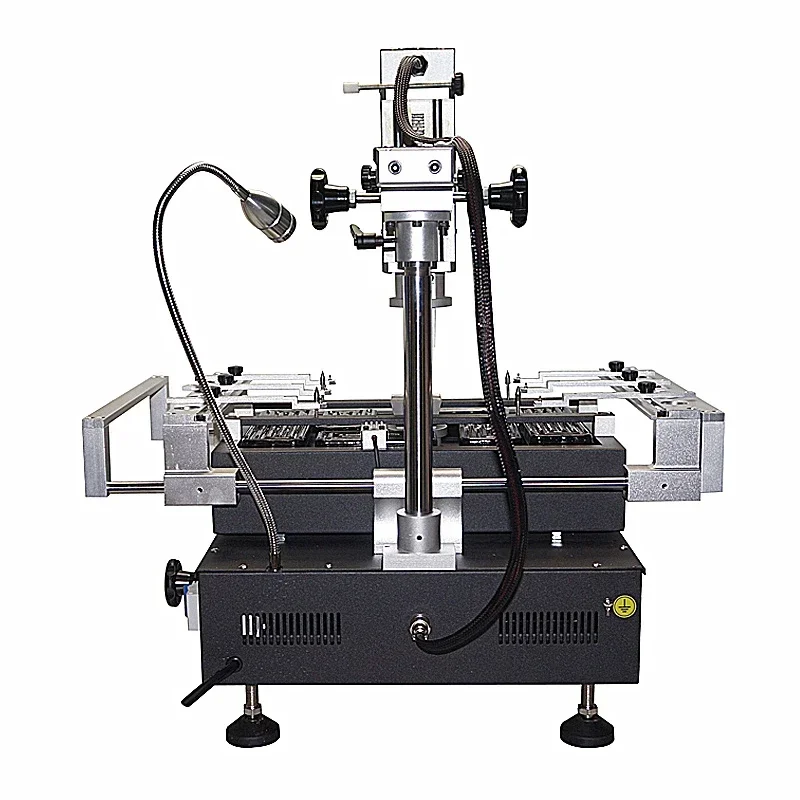 Hot Air HT-R490 BGA Rework Welding Station 4000W Soldering Repair Machine Intelligent 3 Zones for PCB Heating