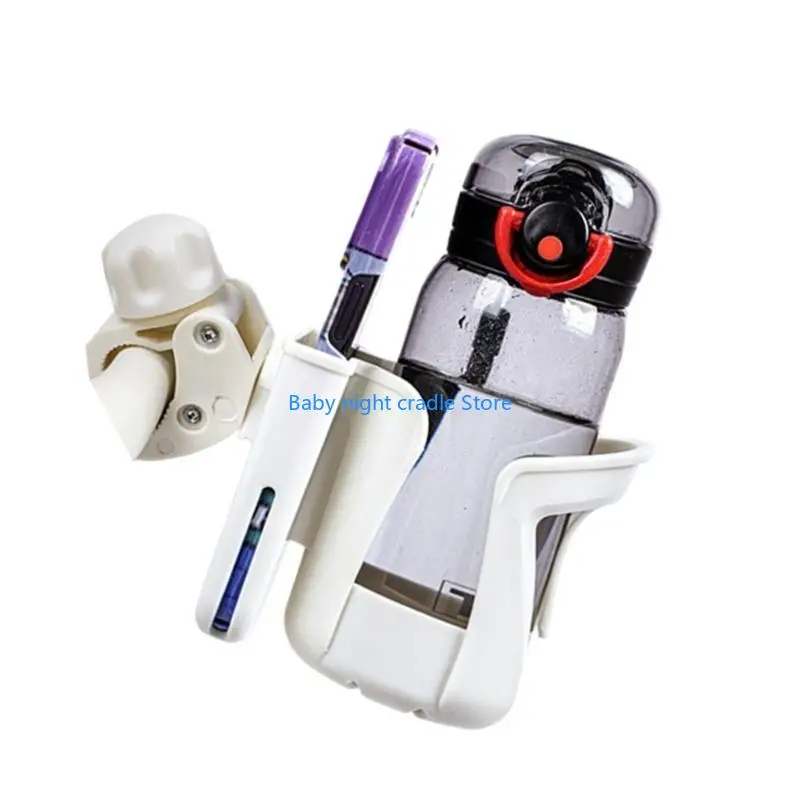 

J2FF Multifunctional Cup Stand with Phone Mount Essential Stroller Cup & Phone Hold Pushchair Bottle Stand for Baby Stroller