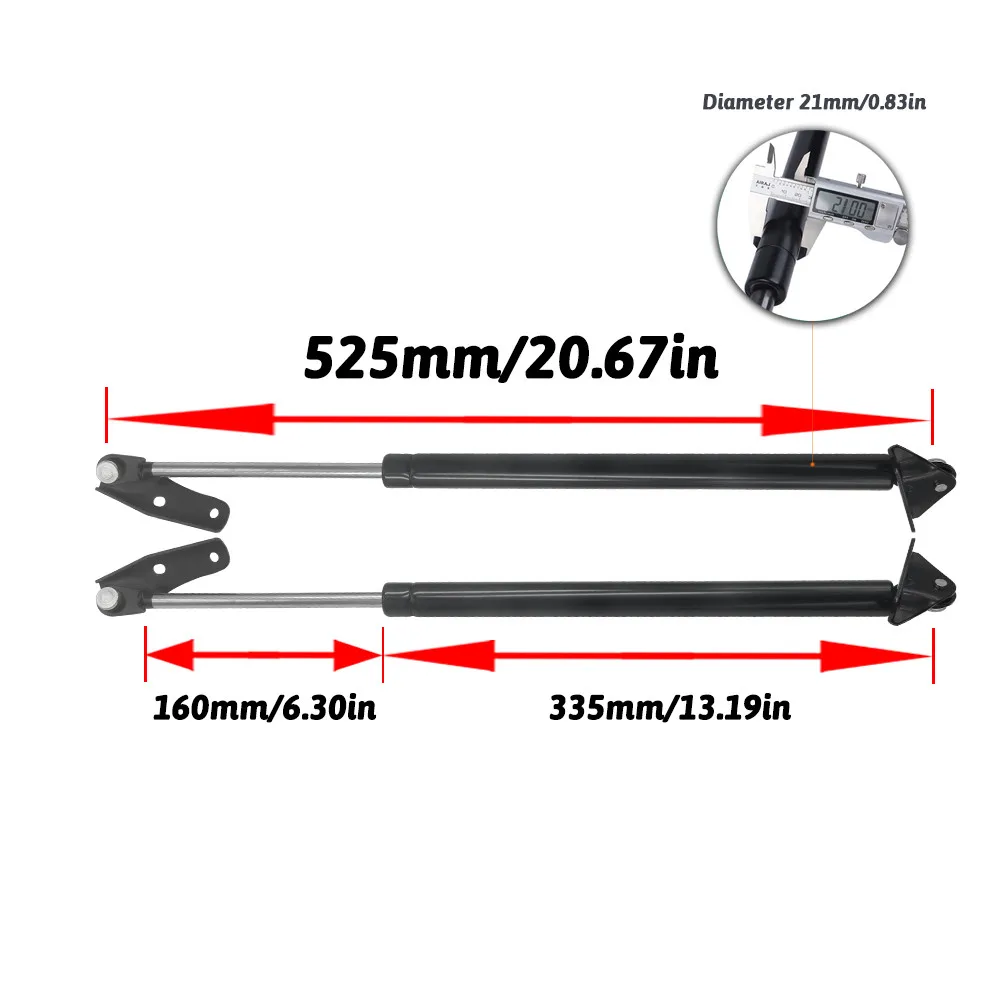 For Toyota Fortuner 2004-2015 1st Generation Back Door Stay Shock Gas Strut Lift Support LH RH Pair Rear Tailgate Support Bar