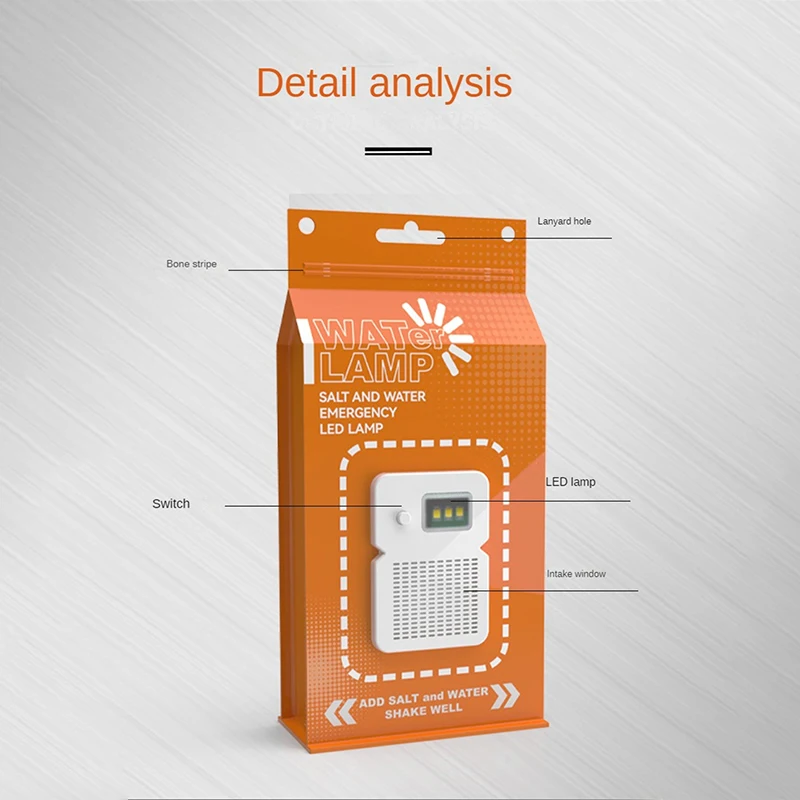 Long Battery Life Portable Light Five-year Storage Convenient Maintenance Free Hydrodynamic Light Safety Stablize Reliable