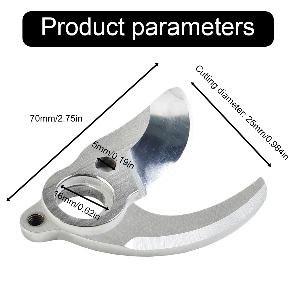 Imagem -03 - Tesoura de Poda Elétrica com Lâminas Antiferrugem Podadora sem Fio Lâmina de Corte Acessório 25 mm Peças