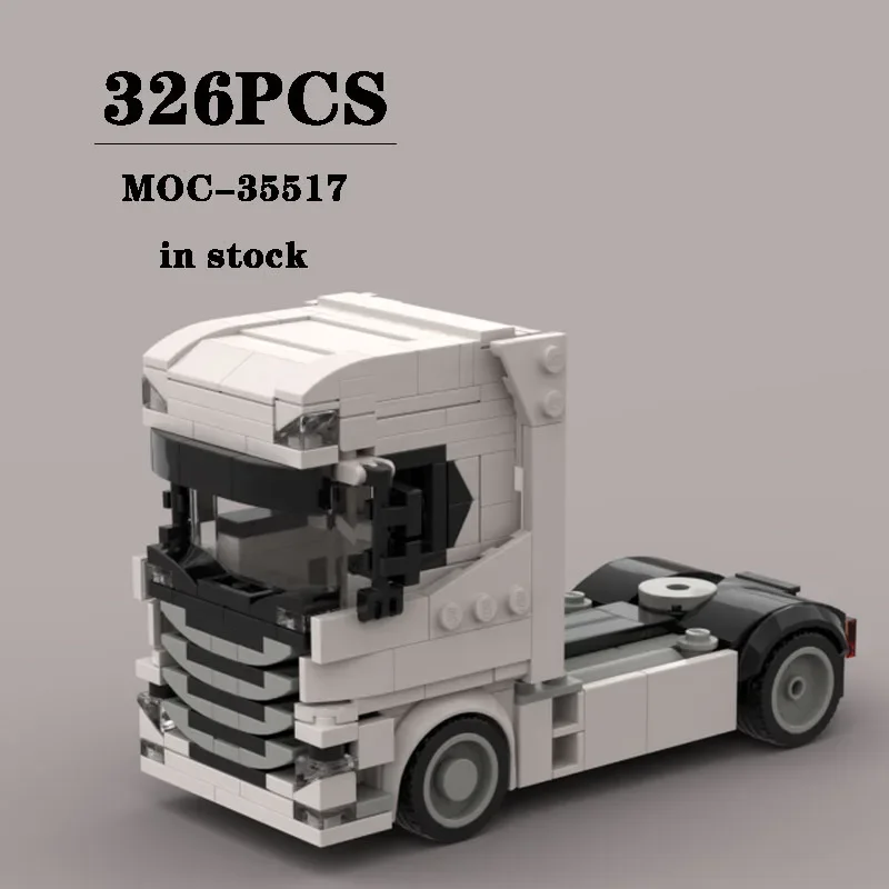 Building Block MOC-35517 City Truck Front Model Construction Ornament 326PCS Puzzle Children's Birthday Gift Christmas Toy