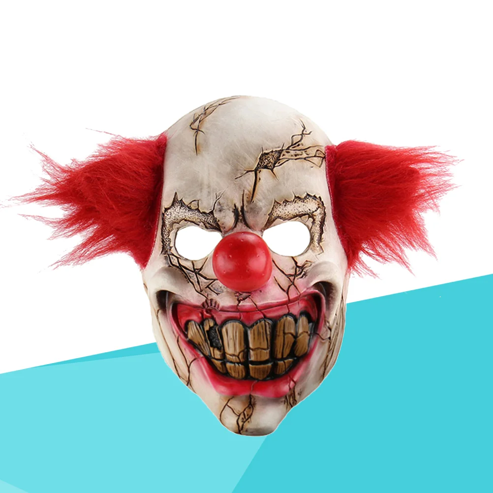 

Adult Ghost Mask Clown Scary Halloween Masks Emulsion Novelty Unique Horror Roomy Festive Party