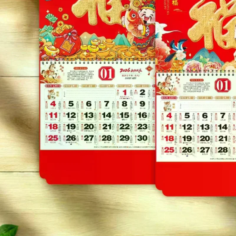 

2026 Year The Horse Wall Calendars Chinese New Year Traditional Calendar Monthly Calendar Home Office Wall Hanging Decoration