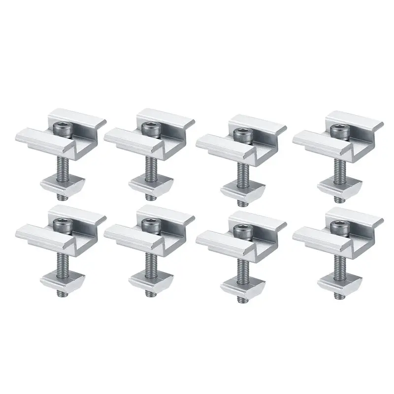 48Pack Solar Panel Mounting Brackets, Solar Panel End Clamps, Centre Clamps, For PV Solar Panel Solar Module 30Mm-AA26