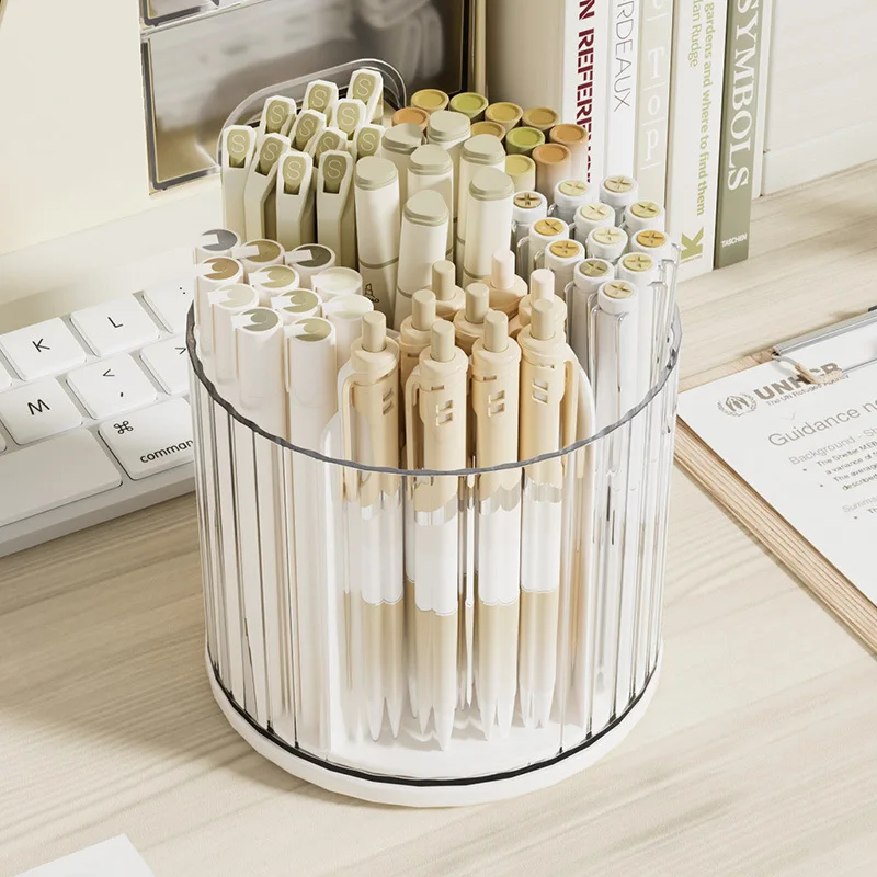 Rotating Multi-Functional Pen Holder  Cosmetic Storage Box  Storage Rack  Drawer  Countertop  Dressing Table  Pen Holder
