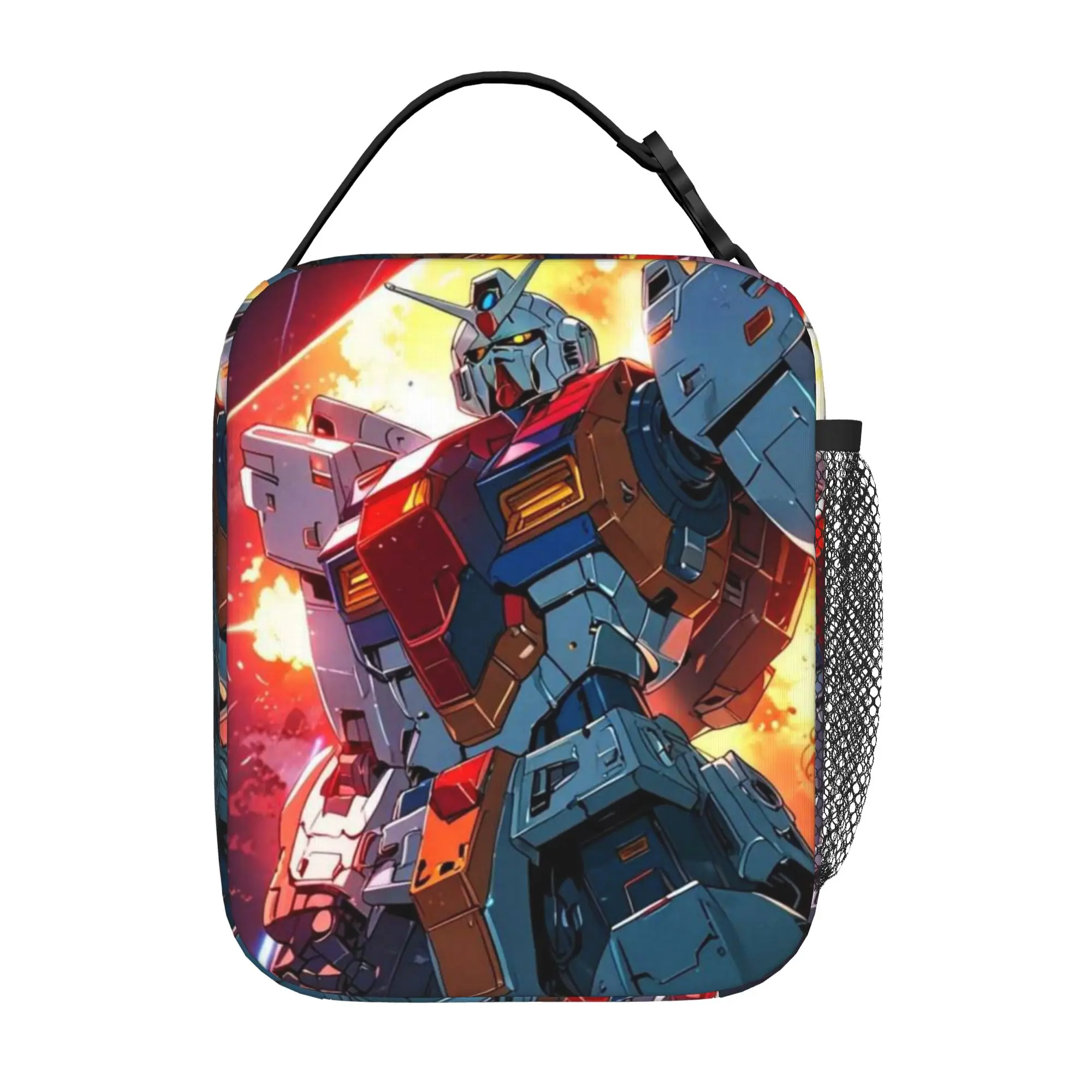 Zurück zur Schulsaison Gundam Food Bag Robot Movies (3) Kawaii Modische, personalisierte, solide Lunchtasche