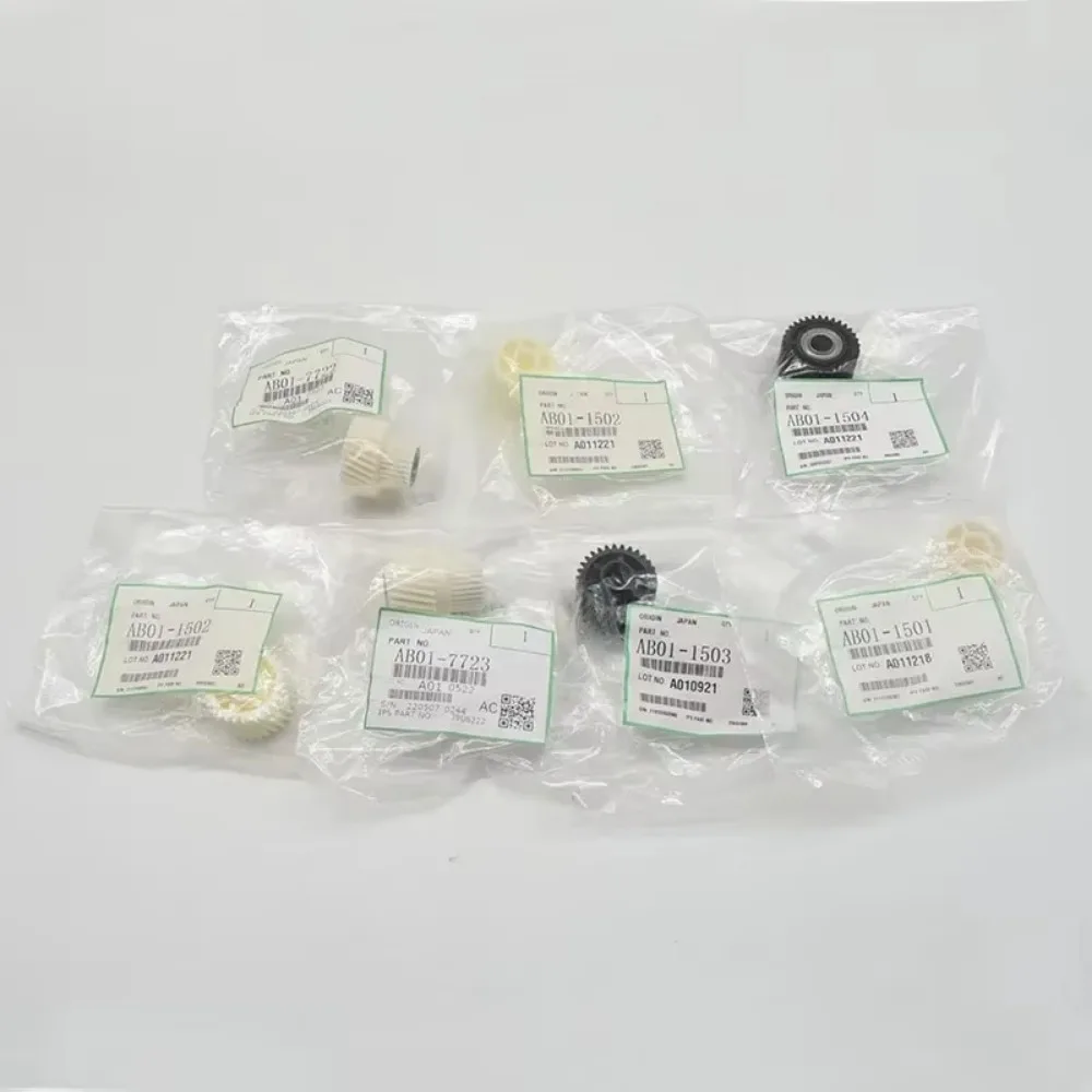 AB01-7422 7723 Conjunto de engrenagens do motor do rolo de registro para Ricoh MP1350 1356 1357 1100 9000 906 907 AB01-1501 1502 1503 1504 1505