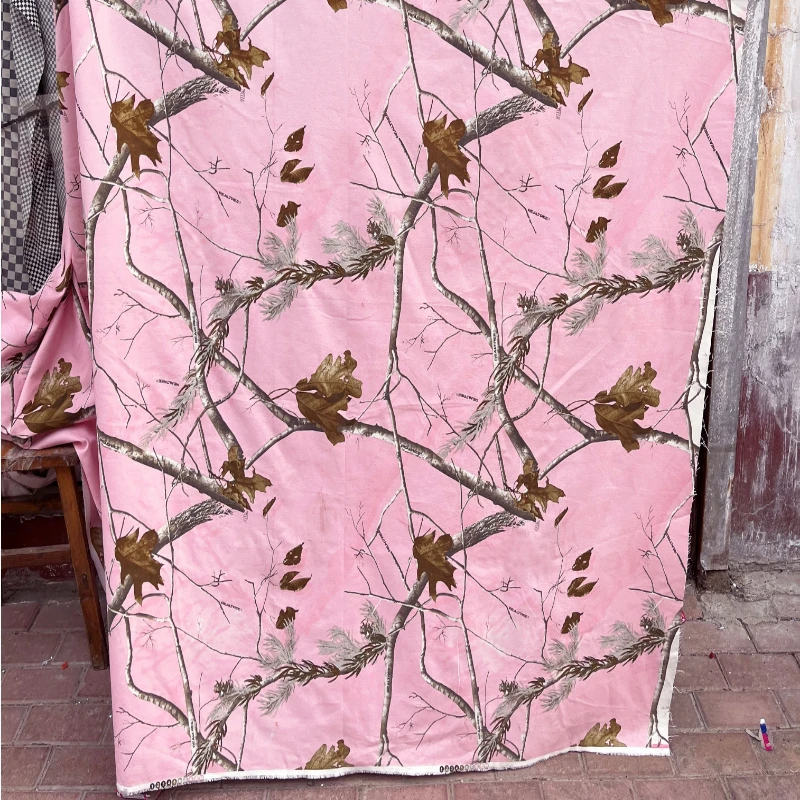 

Розовая бионическая камуфляжная ткань, Оборудование для производства верхней одежды, Скрытая Солнцезащитная ткань, Ширина 1,5 м
