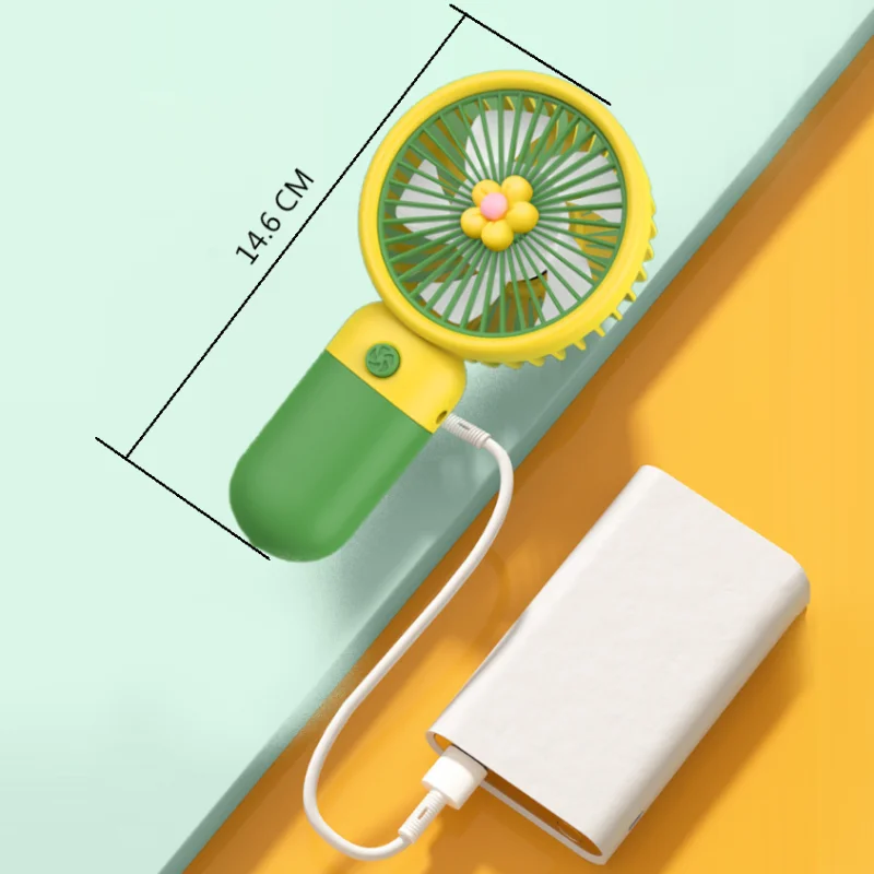 Mini Portable Handheld Fan USB Rechargeable Air Cooler Summer Outdoor Camping Travel Hand Cooling Refrigeration Ventilation Fans