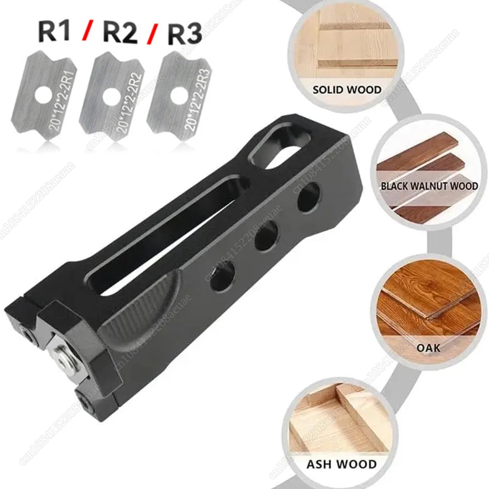 1 Set Chamfer Planer-Woodworking Edge Banding Corner Arc Trimming Tool - Quick Edge Deburring Manual Fillet Scraper New