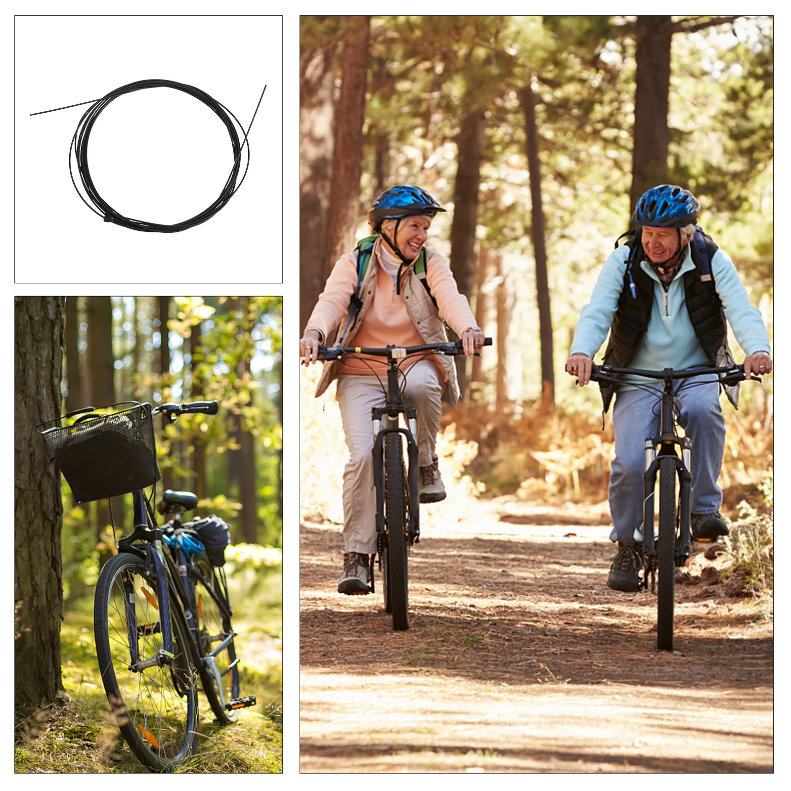 2Pcs Bike Brake Cable Universal Front Rear Brake Wire Core Stainless Steel Durable Flexible for Bike Safety Riding