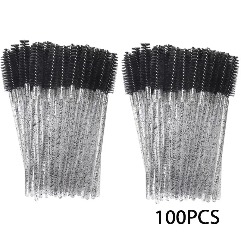 Eyelash Extension Disposable 100Pcs Eyebrow brush Mascara Wand Applicator Spoolers Eye Lashes Cosmetic Brushes Set makeup tools
