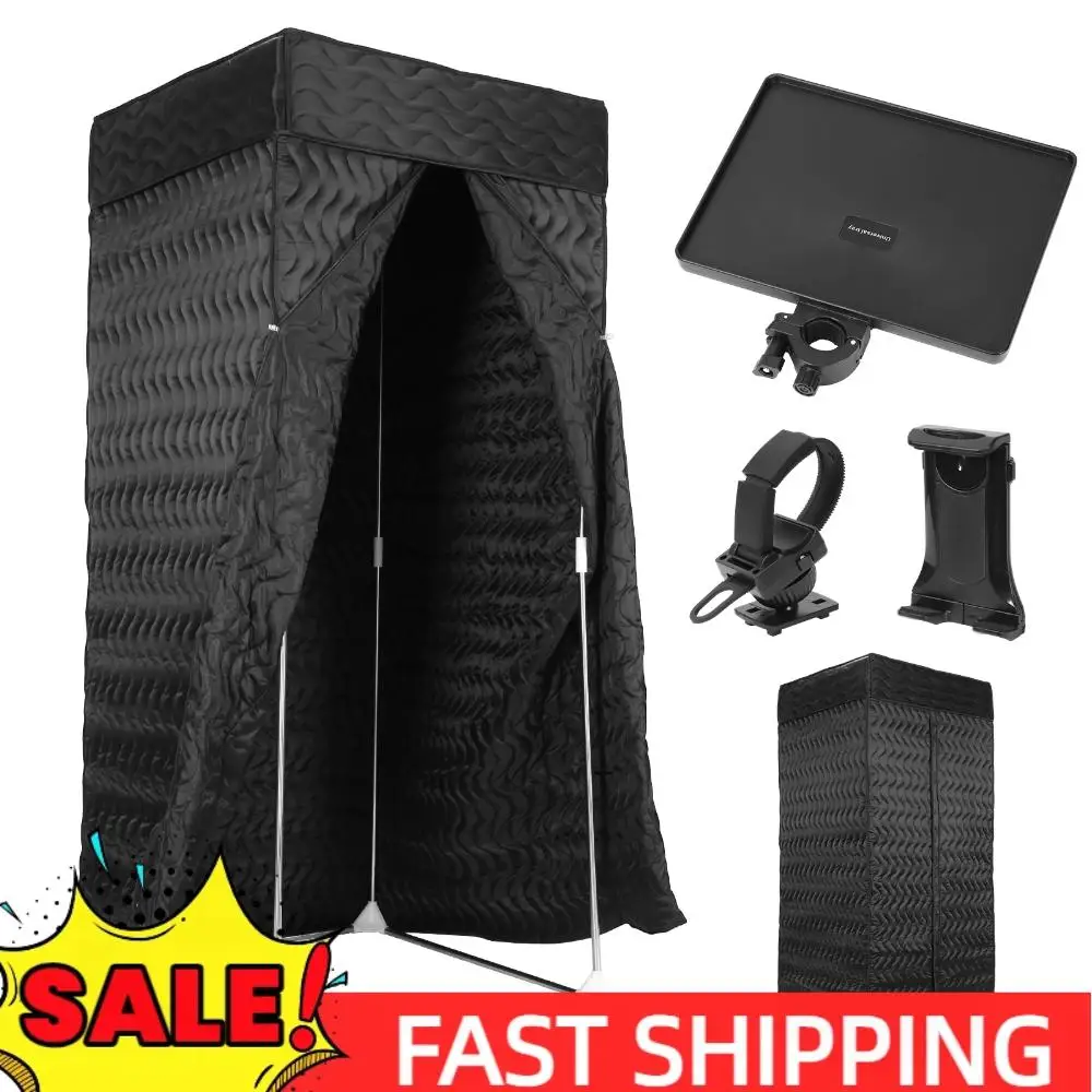 

360 ° Звукоизолирующая кабина без эхо-эффекта, простая в установке, с толстыми акустическими матами для озвучивания и пения