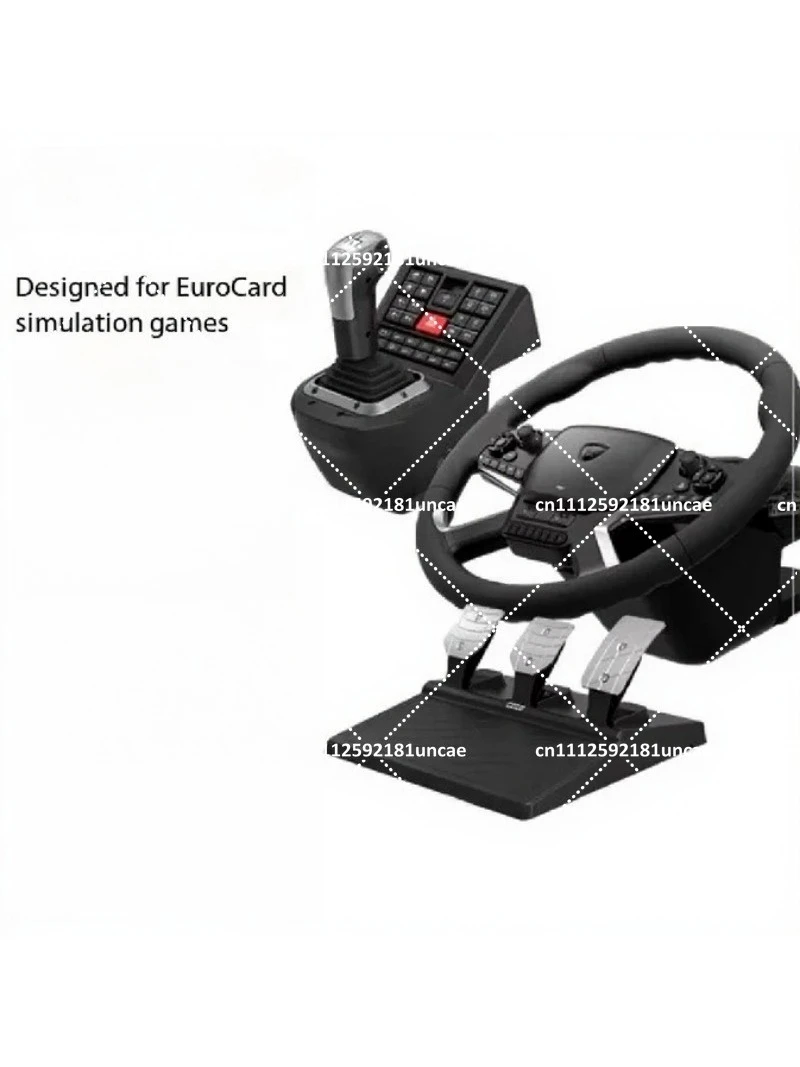 Force Feedback Truck Simulator Steering Wheel Controller Kit for PC Truck Game