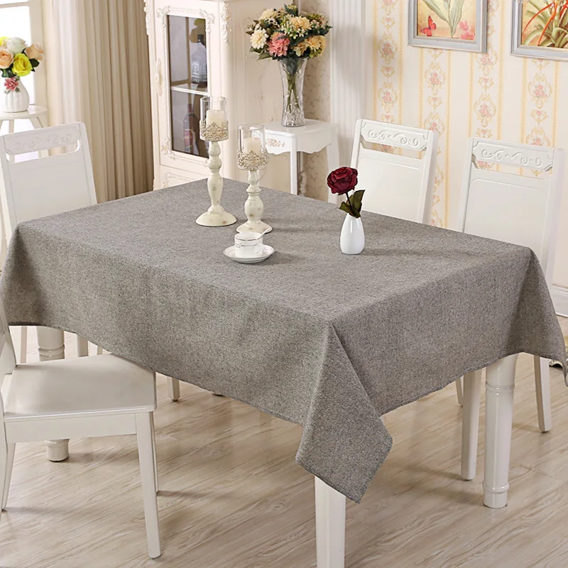 

Modern Rectangular Cotton Linen Tablecloth Desktop Protective Cover Cloth Home Oil-proof Dust-proof Decoration Tablecloth