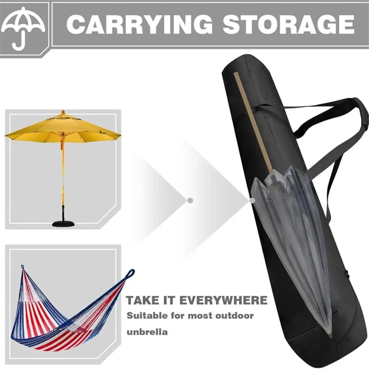 Patio Umbrella Storage Bag Beach Umbrella Bag Universal Pool Umbrella Sleeve Umbrella Cover