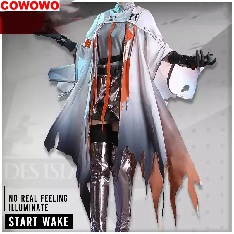 

COWOWO FrostNova Cosplay Game Arknights Costume Rhode Island Gorgeous Sweet Combat Uniform Halloween Party Role Play Clothing