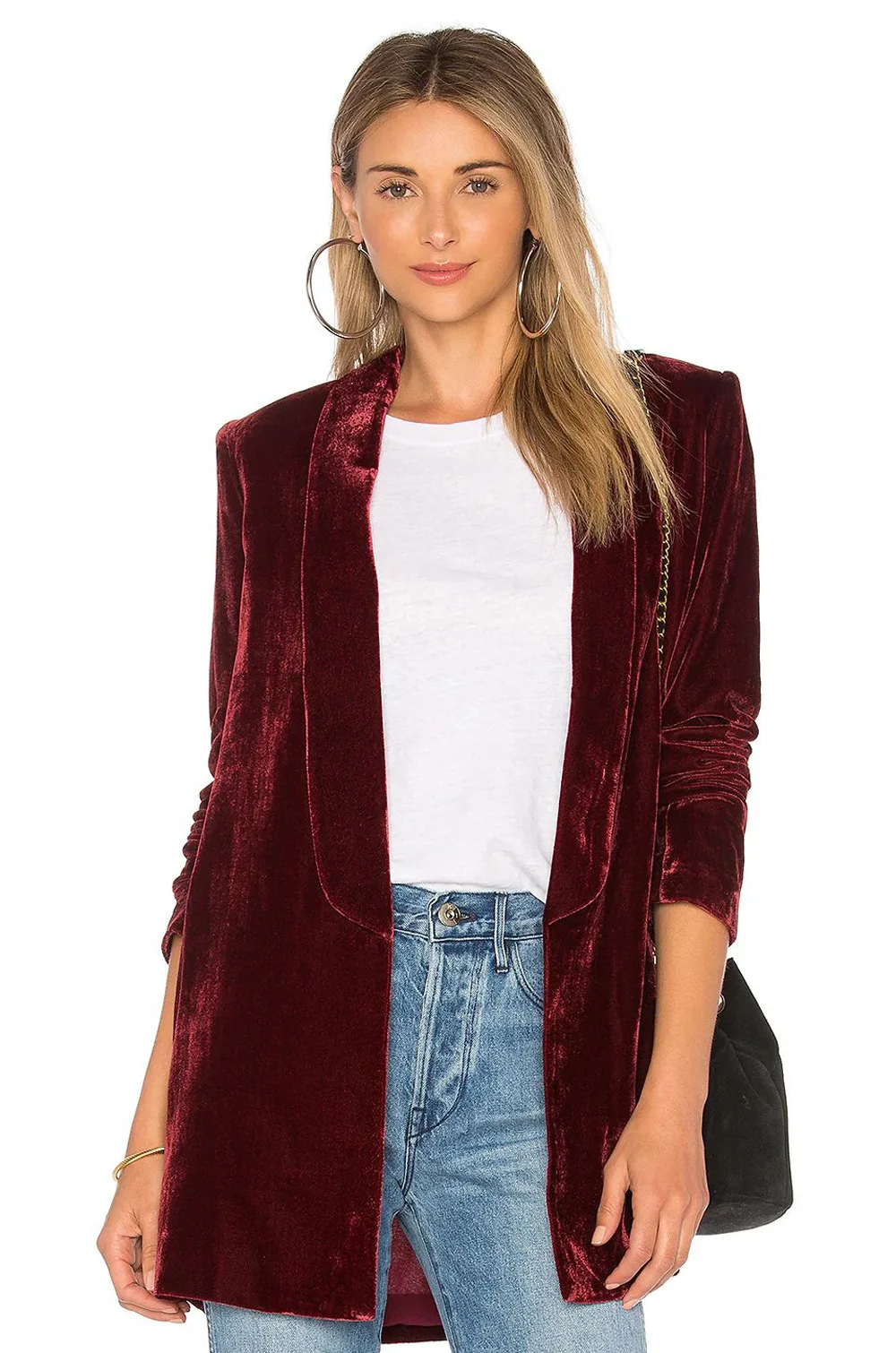

2025 New Style Gold Velvet Suit Women's Jacket Slim Fashion Simple Casual Versatile Cardigan Jacket Blazer Women
