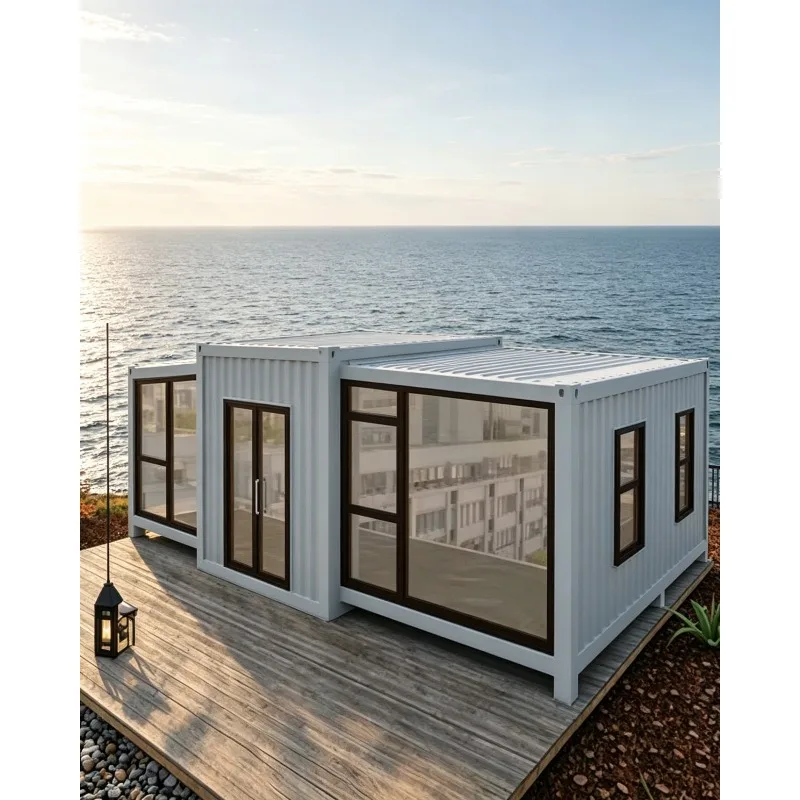 Support Customized Expandable Container Prefabricated House 20FT 40 Feet Luxury House 2 3 4 Bedrooms Foldable For Transportation